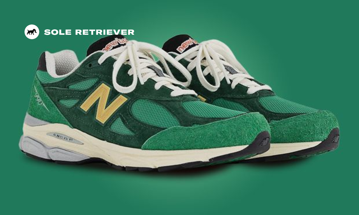 The New Balance 990v3 Made in USA By Teddy Santis Green