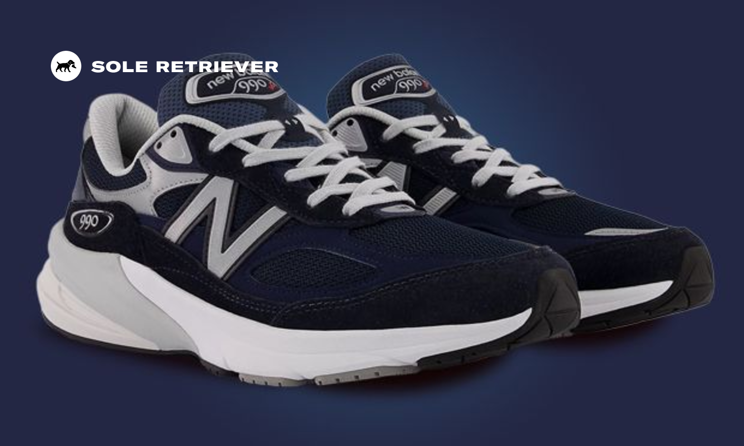 着用2回　New Balance 990V6 26cm Navy New Balance Made in USA 990v6 - Community Navy / Grey – Kith