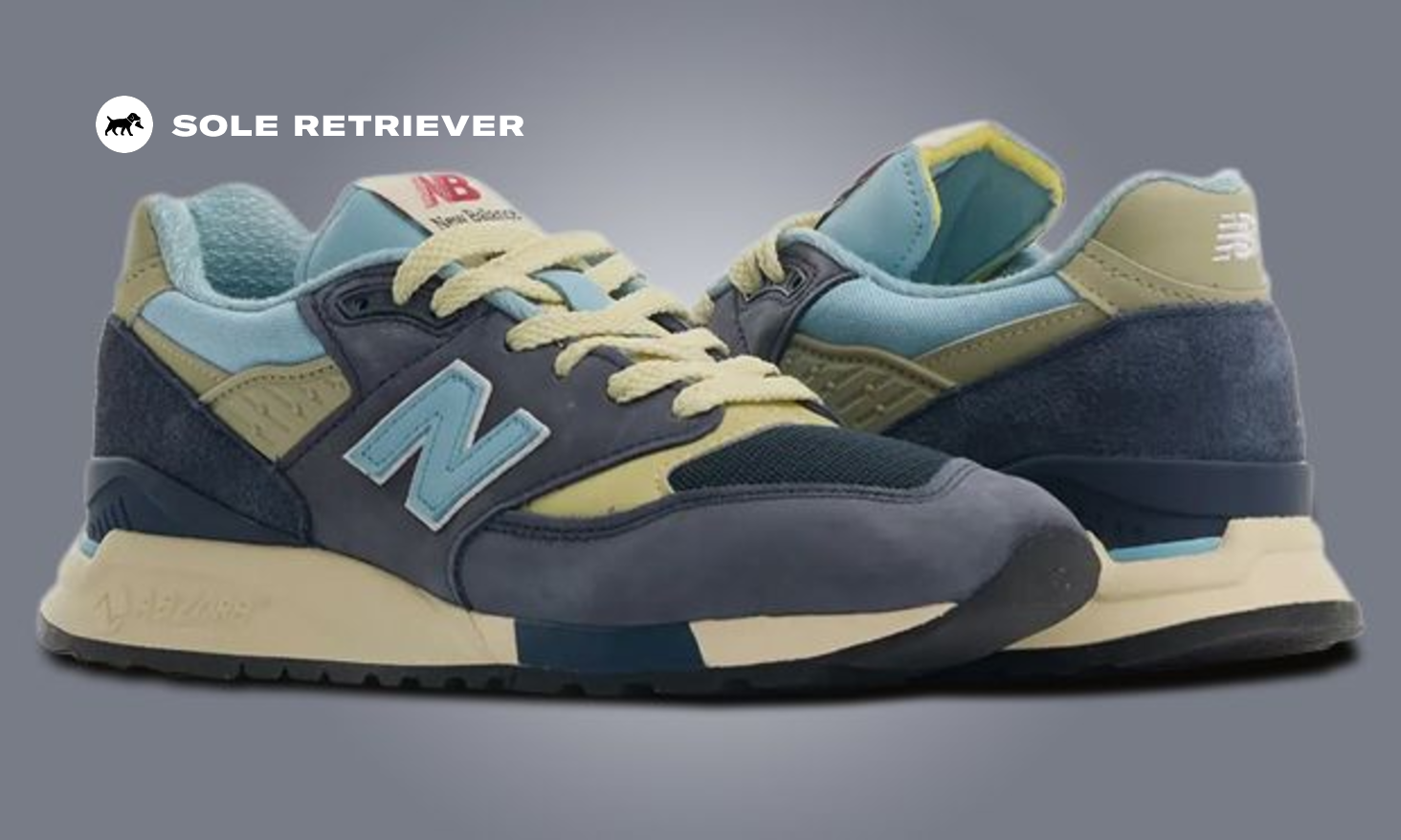 The New Balance 998 Made in USA NB Navy Chrome Blue Releases