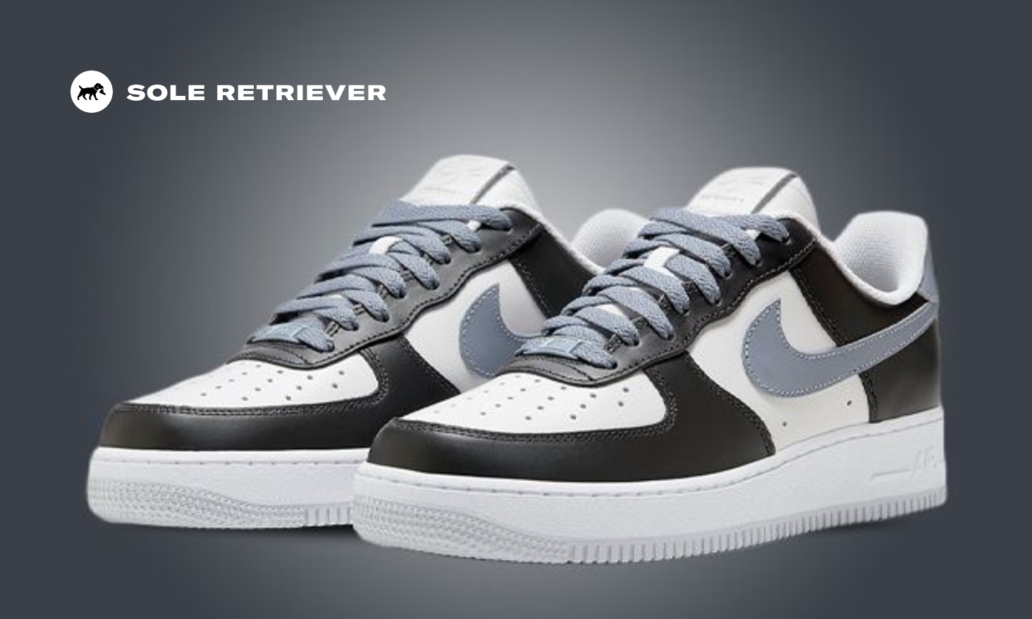 NIKE ☆ Air Force 1 Low Anniversary Edition Black×White Nike Air Force 1 Low 40th Anniversary Edition Split Black