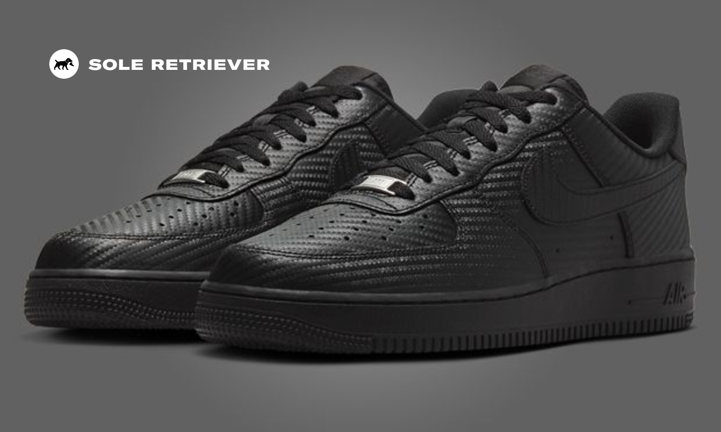 The Nike Air Force 1 Low Carbon Fiber Black is Available Now