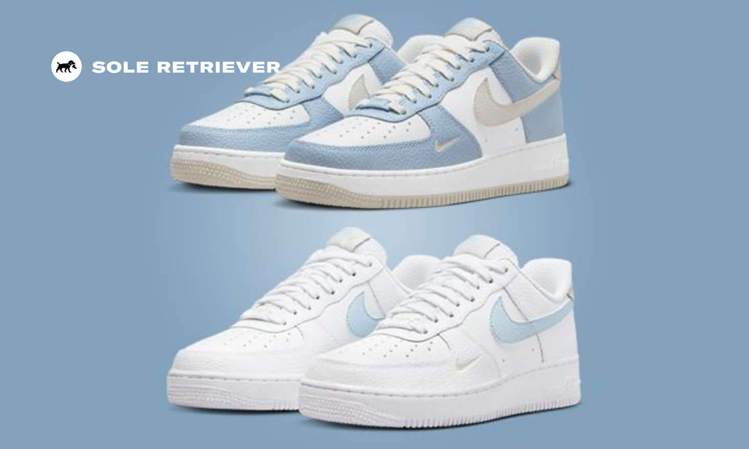 The Nike Air Force 1 Low Light Armory Blue Light Bone Pack