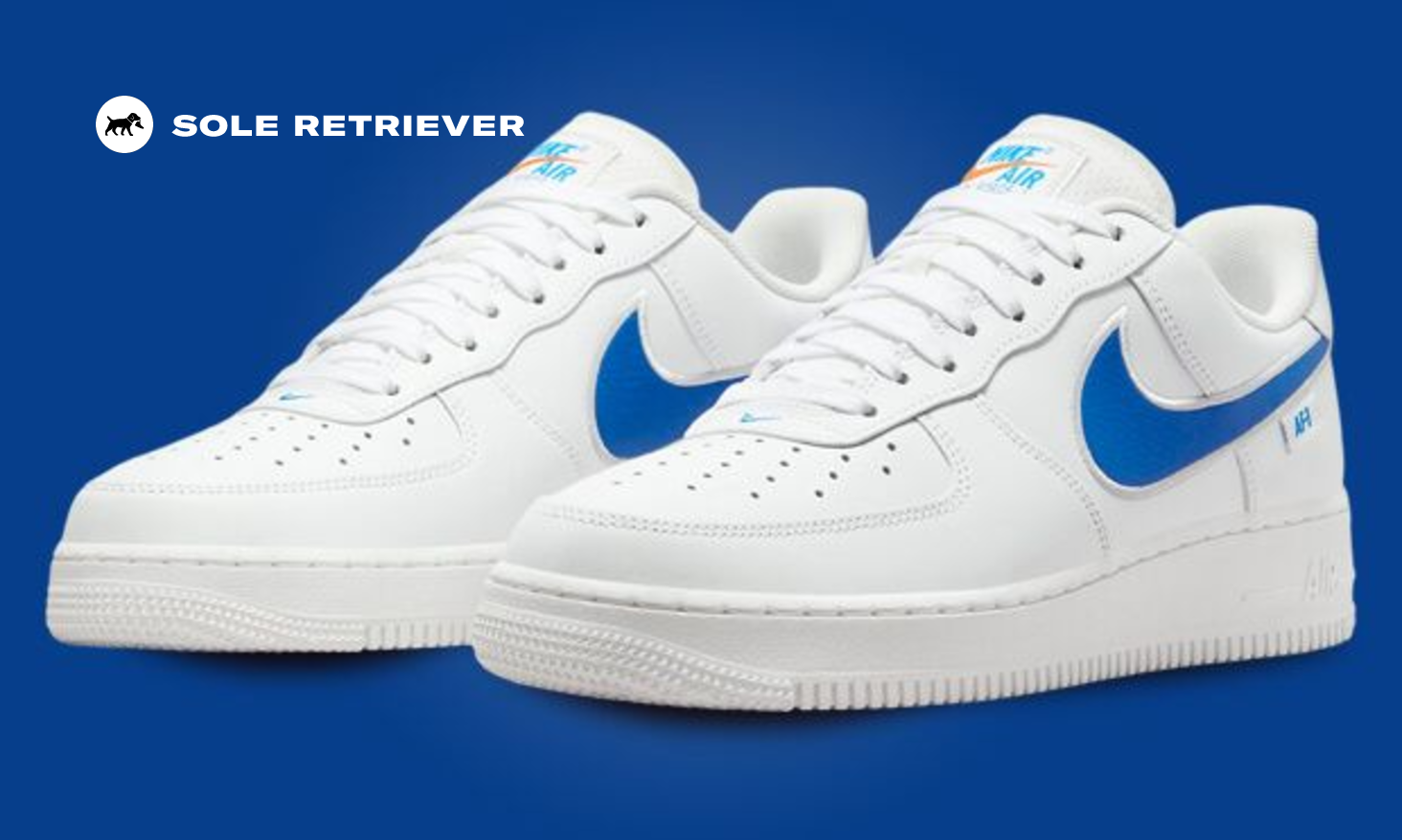 This Nike Air Force 1 Low Oversized Swoosh Features Photo