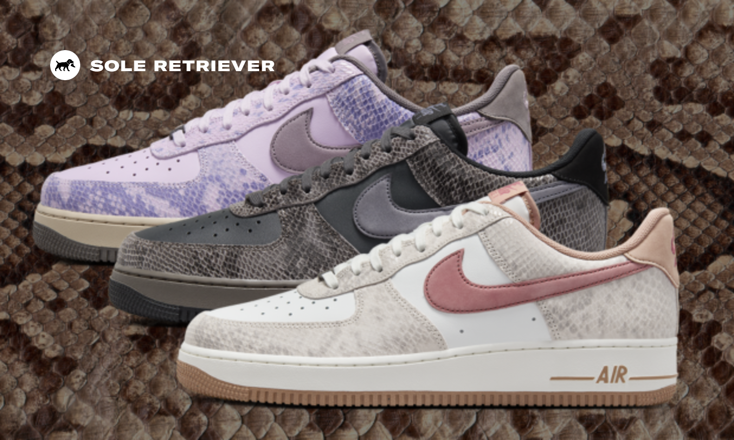 The Nike Air Force 1 Low Snakeskin Pack is Available Now