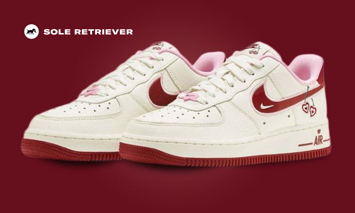 NIKE AIR FORCE 1 LOW VALENTINE’S DAY WHITE 22~30㎝ Size 8.5 - Nike Air Force 1 Low Valentine's Day 2024 W for