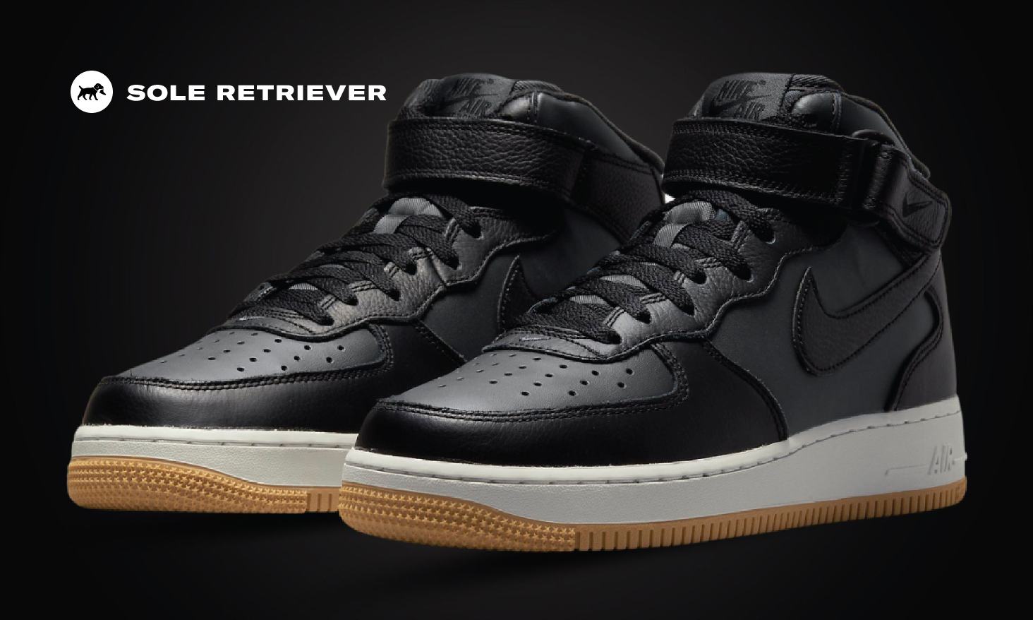 公式正規品!★ AIR FORCE 1 MID 'BLACK GUM' Nike Air Force 1 Mid 