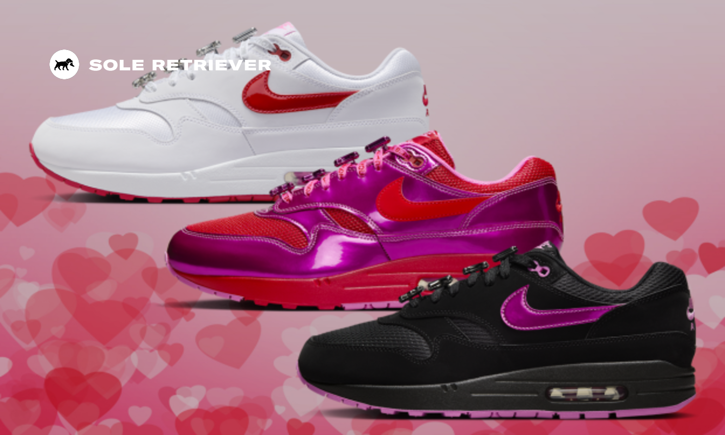 NIKE ☆ Air Max 1 Premium ‘Valentine’s Day 2025’ 2025's Nike Air Max 1 Valentine's Day Pack is Inspired by