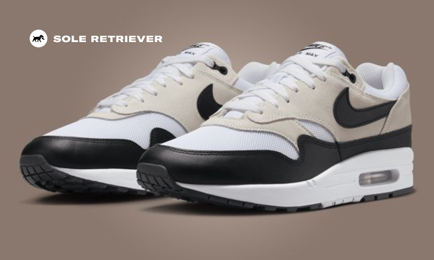 The Nike Air Max 1 White Black Releases July 2024