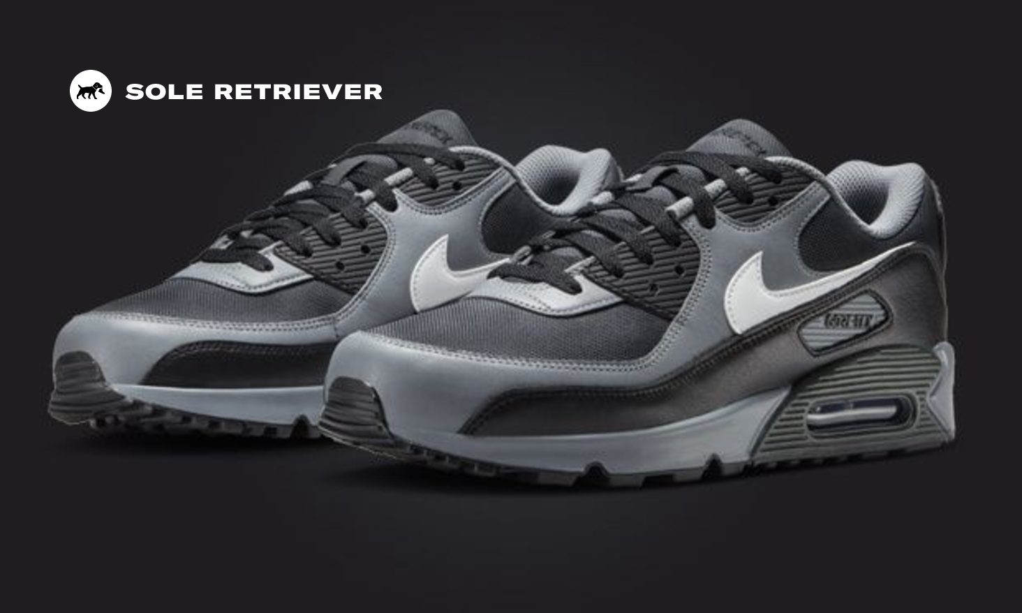 The Nike Air Max 90 Gore-Tex Dark Smoke Grey Black Releases Spring