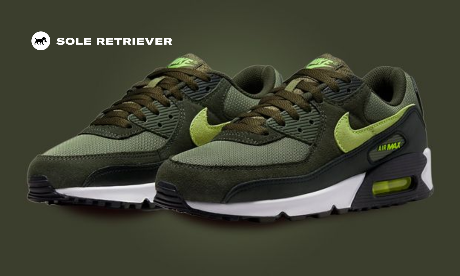 Lush Green Hues Flourish On The Nike Air Max 90 Medium Olive