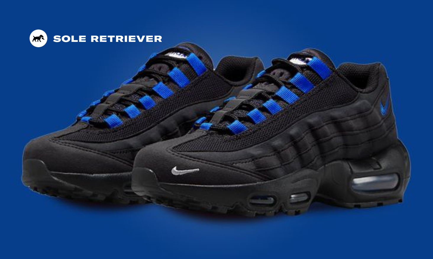 Nike Air Max 95 ナイキ エアマックス ブラック ブルー 28 GS) Nike Air Max 95 'Black Royal Blue' FN3876-001