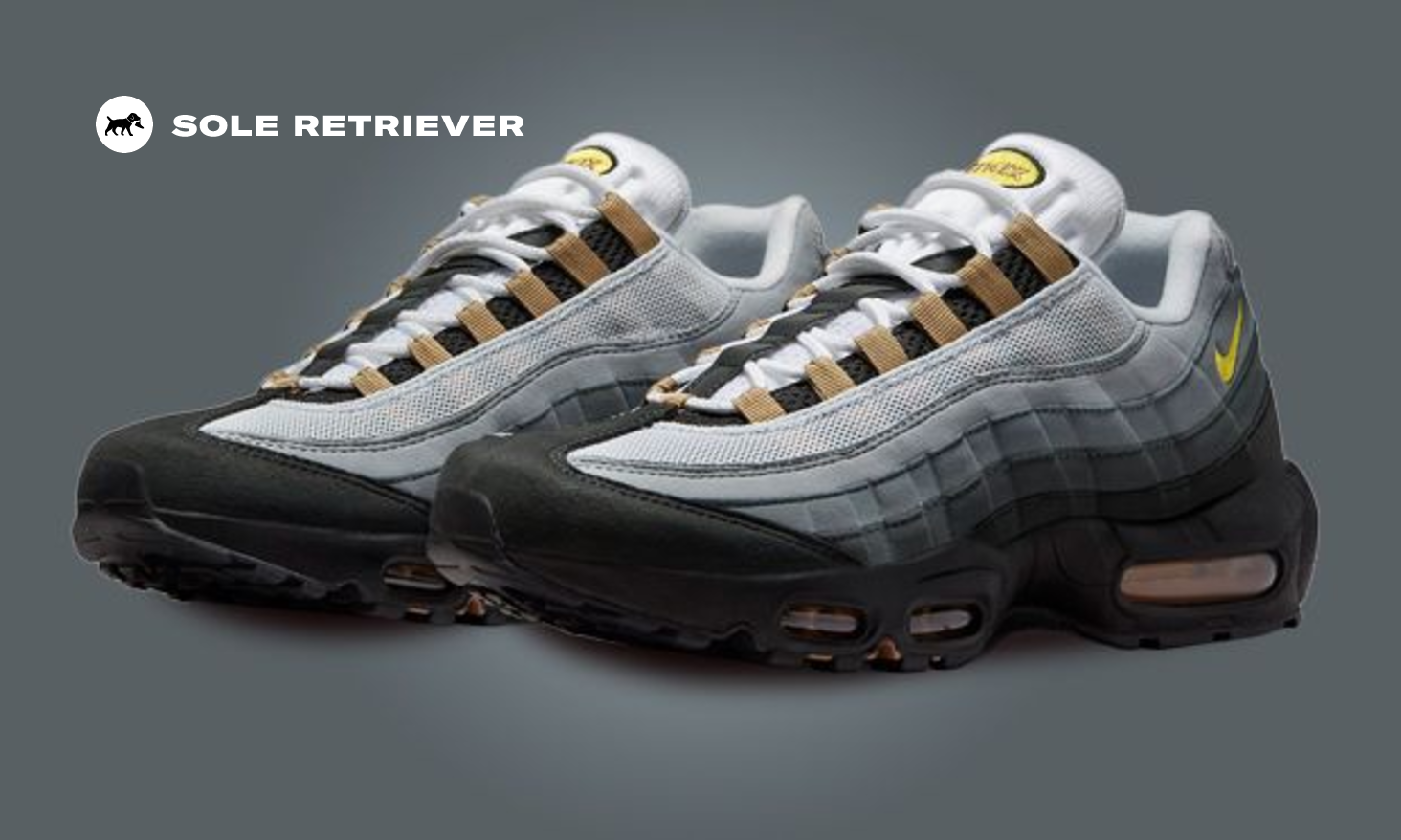 スニーカー Nike Air Max 95 OG Black llic Gold White Nike Air Max 95 OG Black Metallic Gold White Men's - AT2865