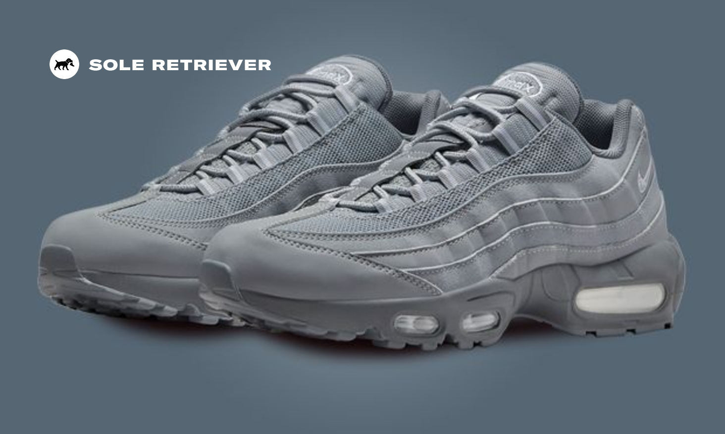 【美品】 Nike The Outfits Suede And Leather Grey Wolf Air 95 Max 靴