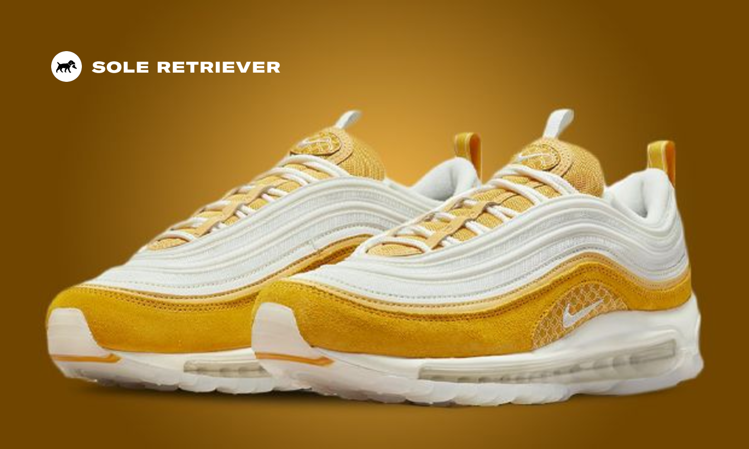 NIKE★AIR MAX 97 PREMIUM KOI★SUMMIT WHITE/YELLOW OCHRE nike-air-max-97-koi-summit-