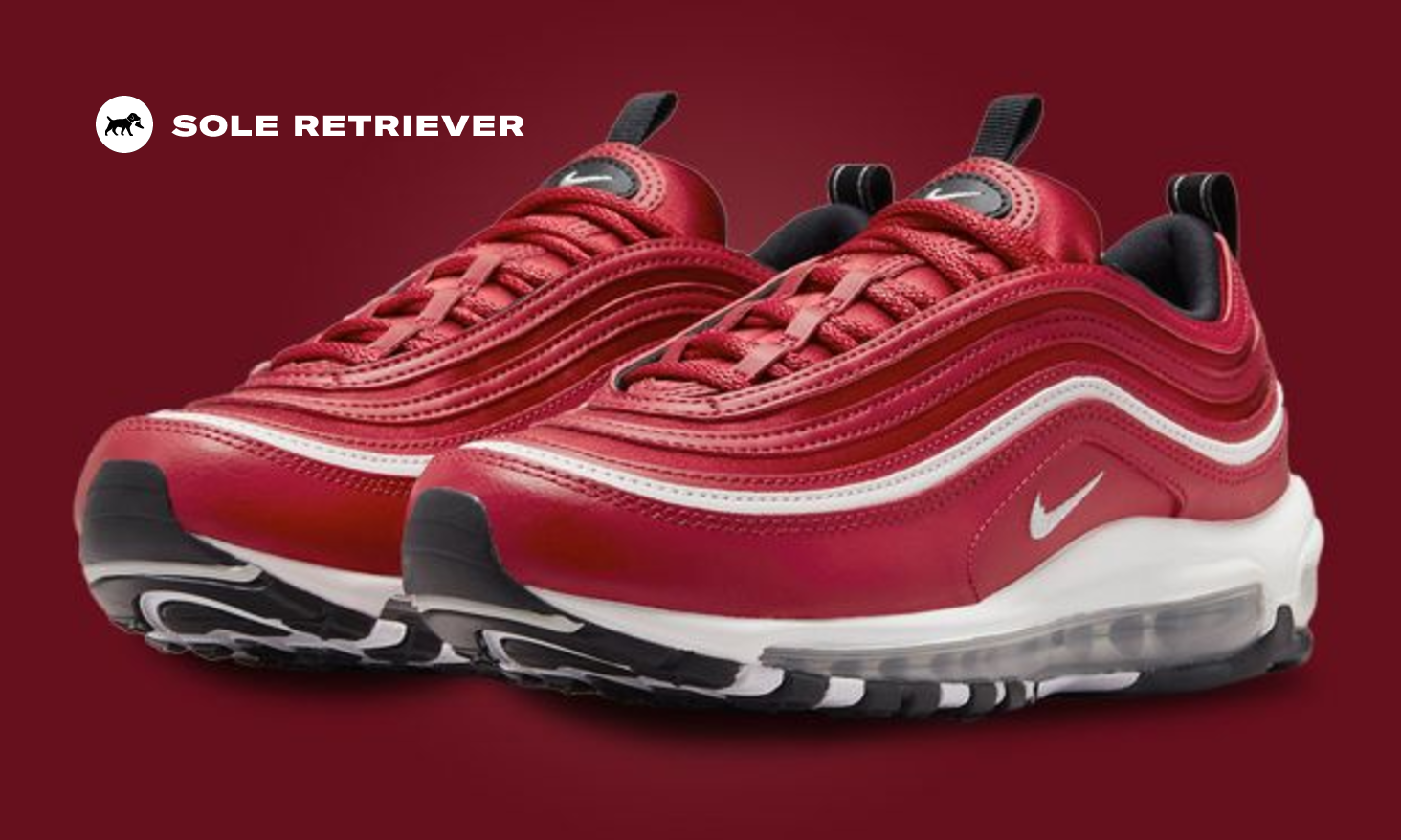 NIKE★WMNS AIR MAX 97★KHAKI/SESAME/SAIL/PICANTE RED Nike Air Max 97 Athletic Company FD0357-247 | SneakerNews.com