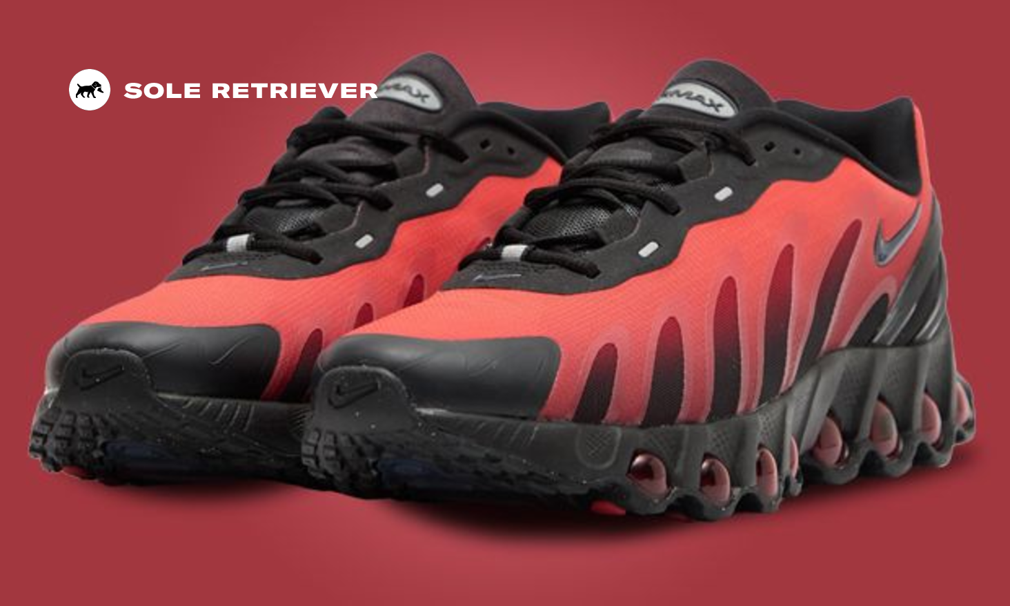 The Nike Air Max DN8 Black Bright Crimson Releases March 2025