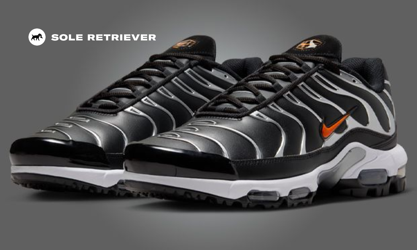 The Air Max Plus Golf is Fairway Fresh in Black and Metallic