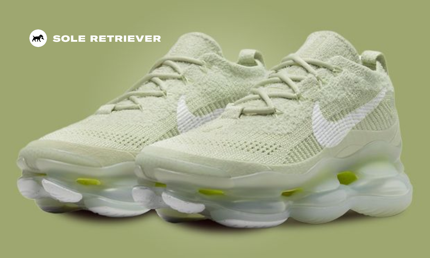 NIKE ☆ Air Max Scorpion Flyknit ‘Olive Aura’ Nike Air Max Scorpion Flyknit Olive Aura Volt DJ4702- 300