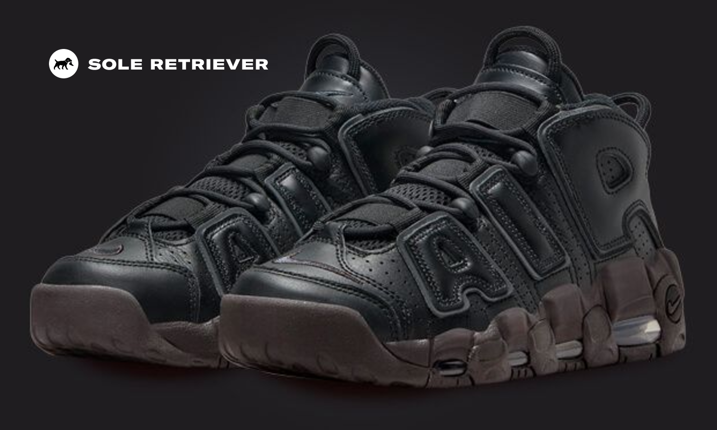 ロデム　Nike Air More Uptempo ブラック/オリーブ Nike WMNS Air More Uptempo Black Baroque Brown - Oct 2023