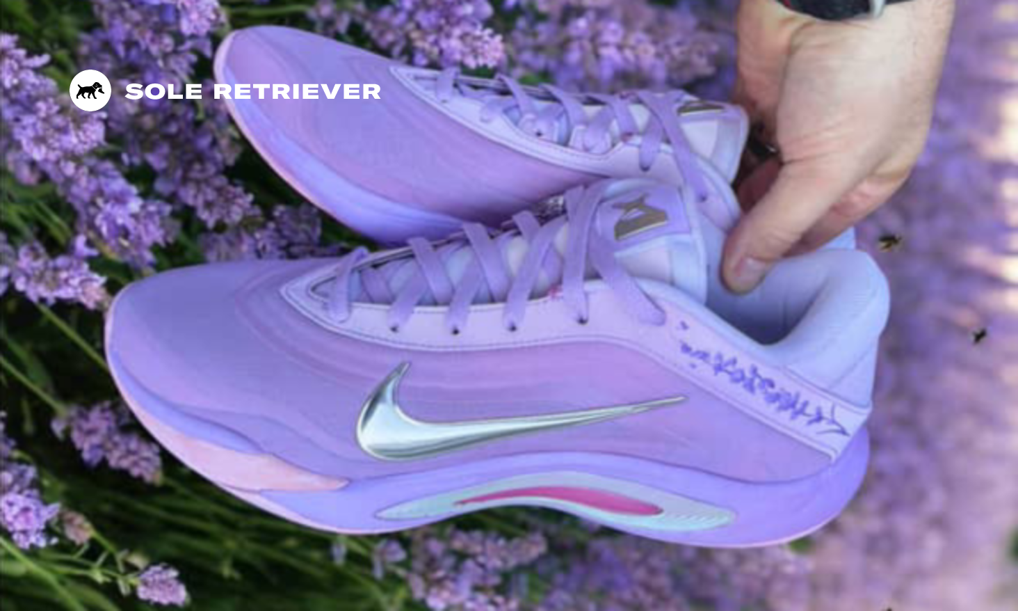 HI-L R バッシュ Mache Creates a Custom Lavender Haze Nike A'One for A'ja Wilson