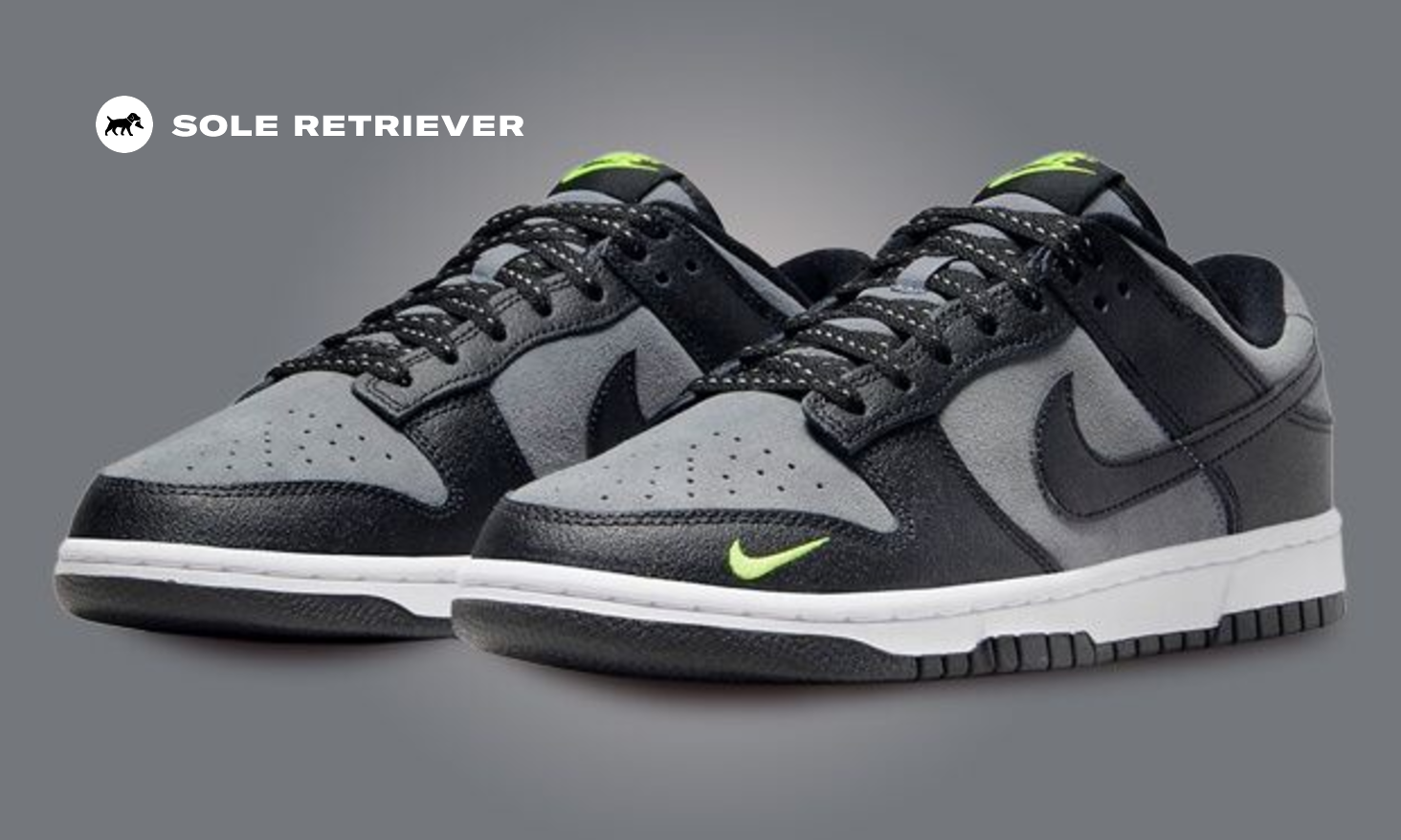 The Nike Dunk Low Black Grey Volt Keeps Things Stealthy
