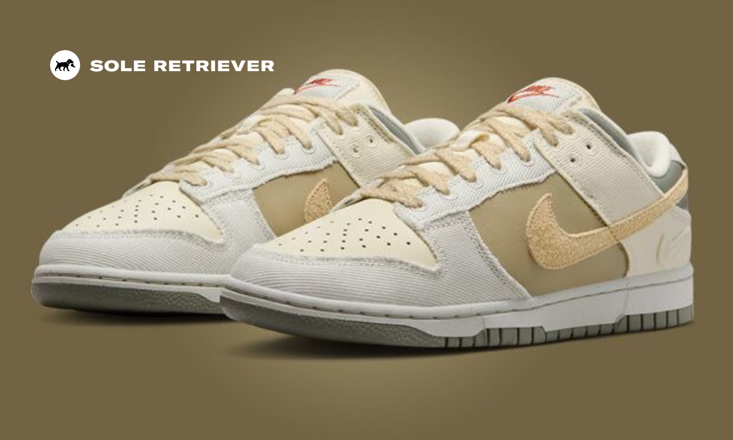 The Women's Nike Dunk Low Light Bone Dark Stucco Releases