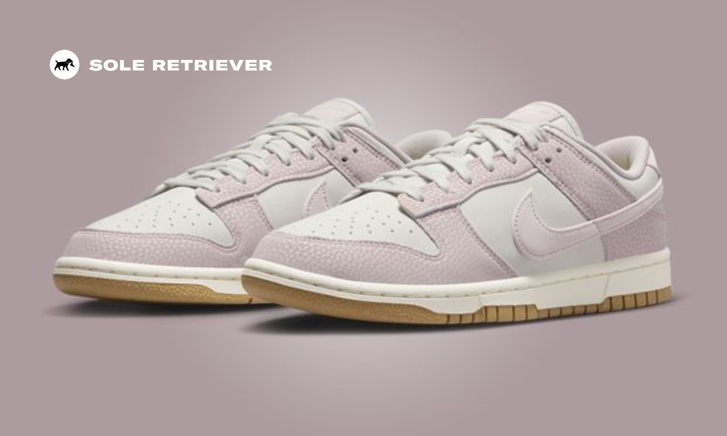 The Nike Dunk Low Premium NN Light Bone Platinum Violet