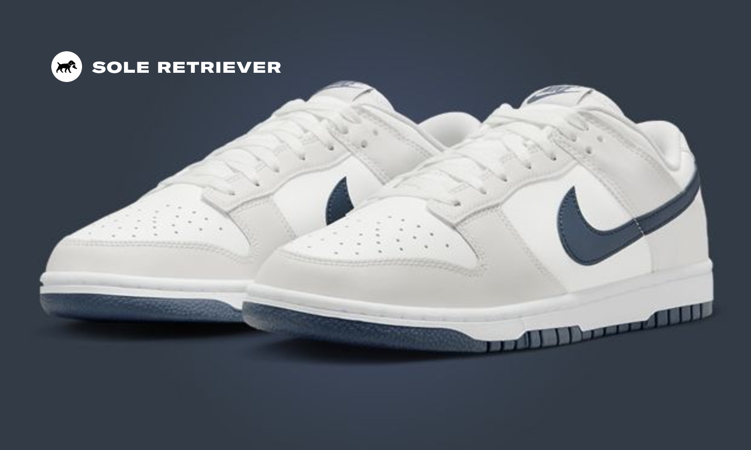 The Nike Dunk Low Summit White Midnight Navy Releases June 2024