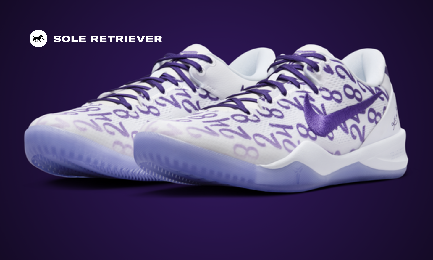 The Nike Kobe 8 Protro White Court Purple Releases February 2024