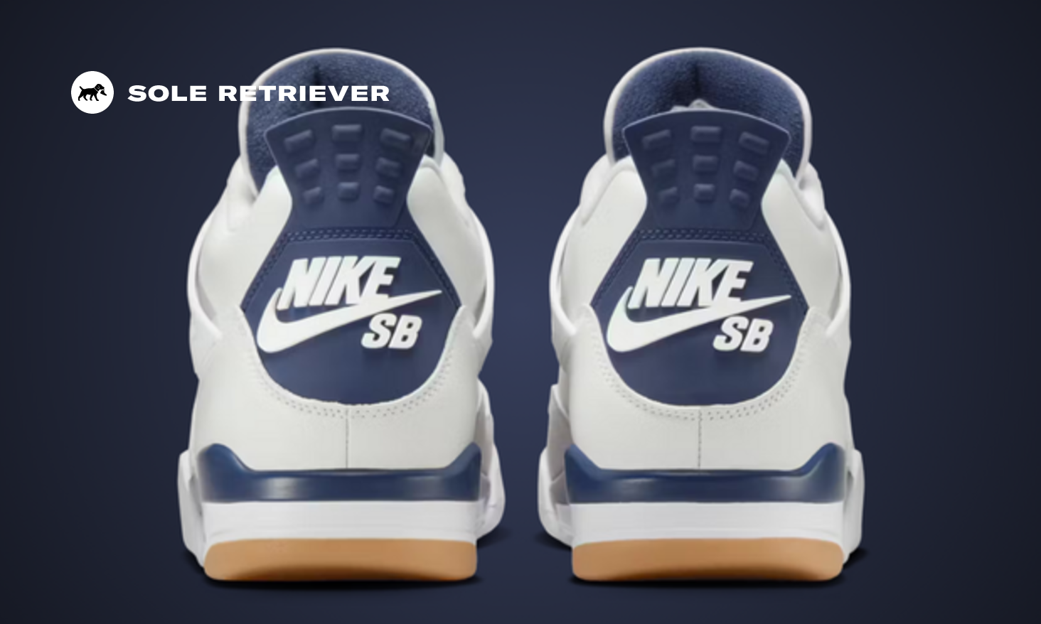 【新品】Nike SB AJ4 \"Summit White/Navy\" 28cm Where to Buy the Nike SB x Air Jordan 4 Summit White Navy