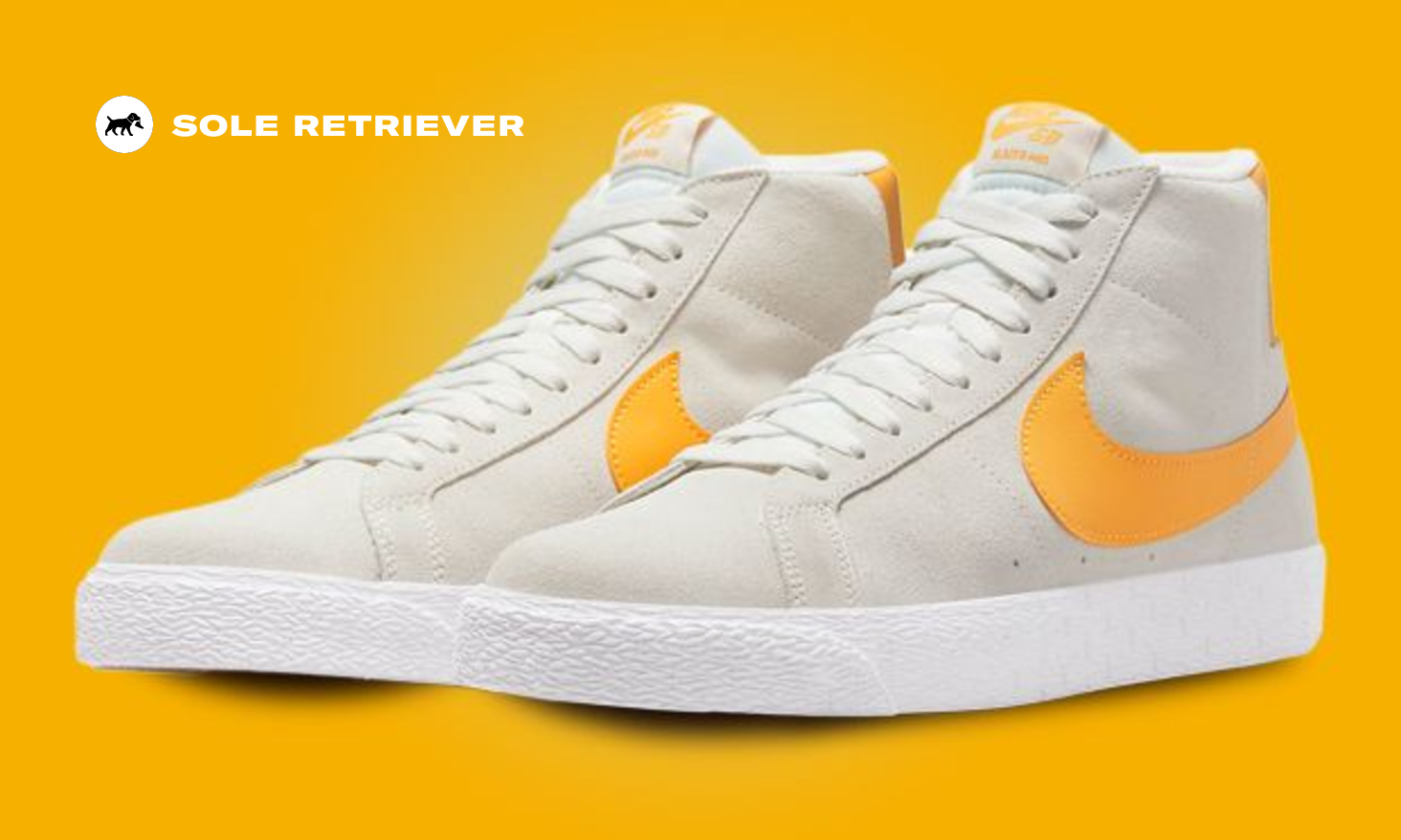 This Nike SB Zoom Blazer Mid Comes Accented By Laser Orange