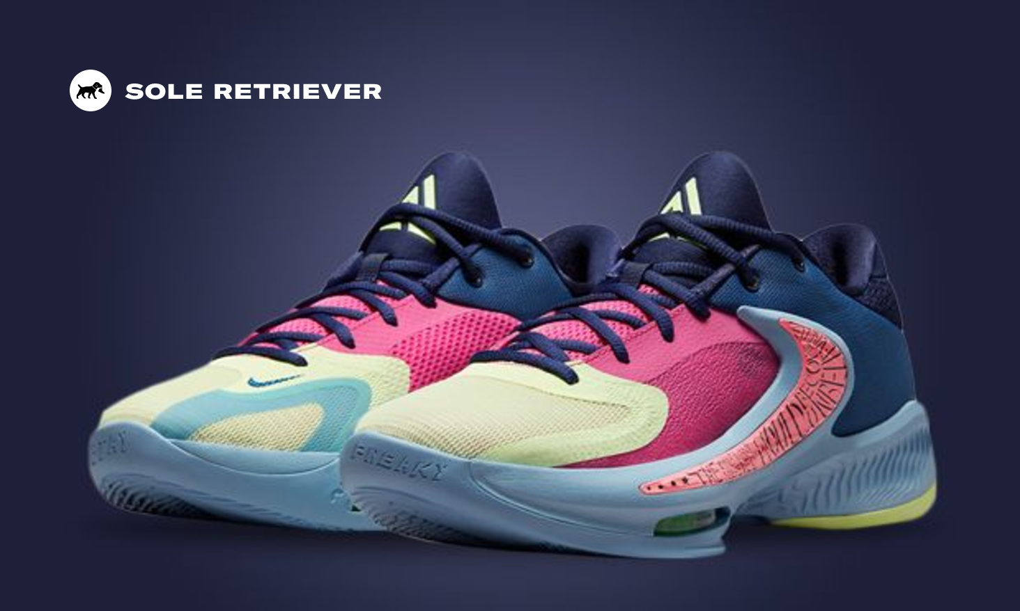 Nike Zoom Freak 4 Dark Marina Blue Barely Bolt Pink Glaze