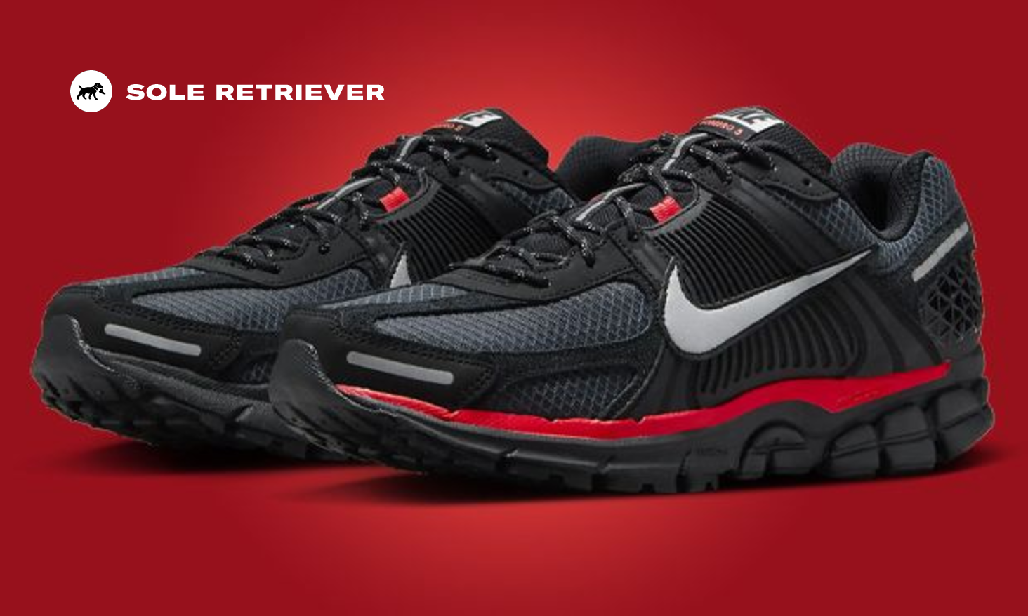 The Nike Zoom Vomero 5 Black Metallic University Red Releases
