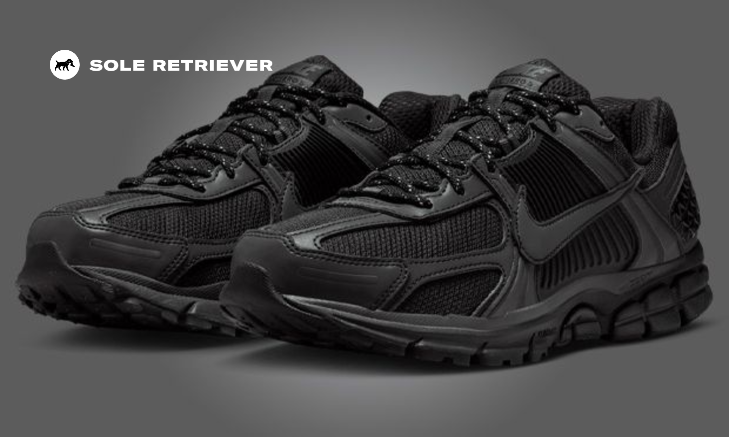 The Nike Zoom Vomero 5 Black Reflective Goes into Dark Mode