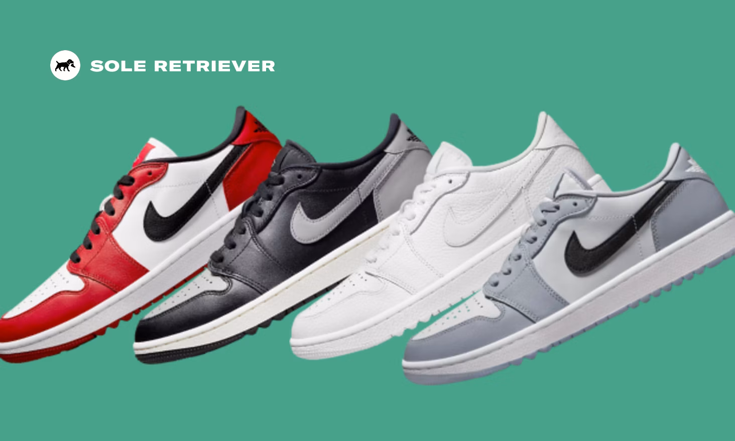 Official Look At The Air Jordan 1 Low Golf In Four Colorways