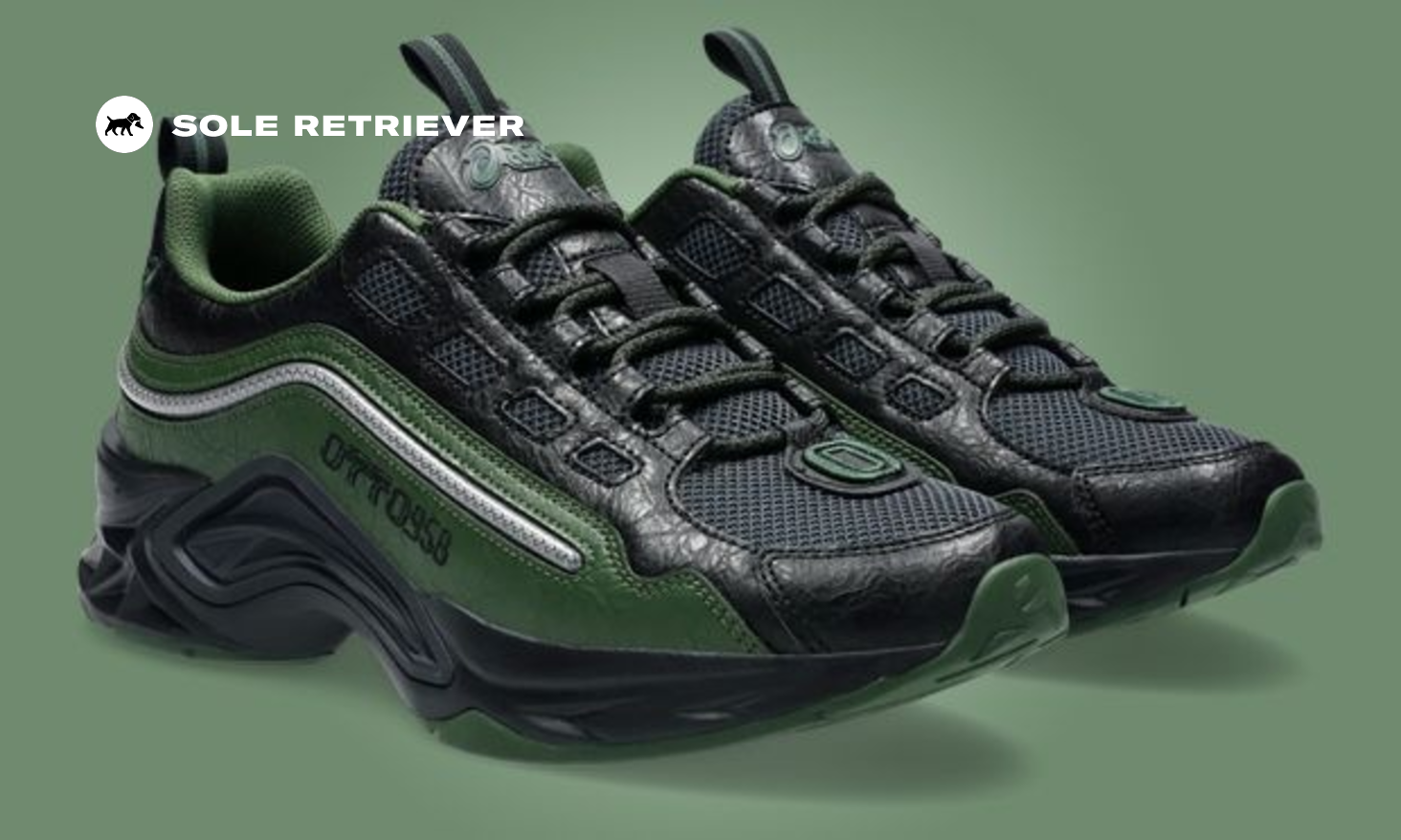 ASICS x OTTO 958 ☆ PROTOBLAST-CMLVIII ‘Green’ The OTTO 958 x Asics Protoblast Green Black Releases