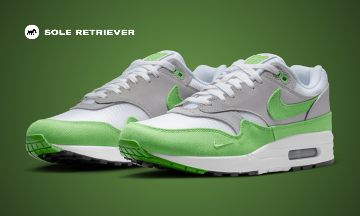 スニーカー Nike Air Max 1 Patta 20th Anniversary Chlorophyll Nike x Patta Celebrate Landmark Anniversary with New Release