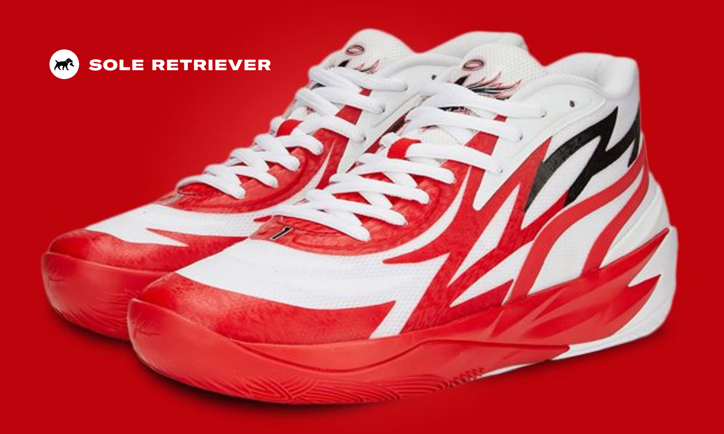 28cm PUMA MB.02 Lo LaMelo Ball トリプルホワイト PUMA MB.02 Low Surfaces in 