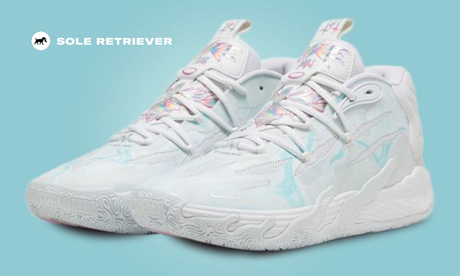 ★Puma MB.03 Iridescent_White-Dewdrop★ Puma x LAMELO BALL MB.03 Iridescent 379904-01 Mens