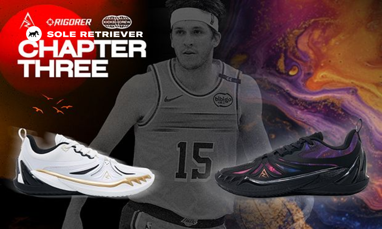 シューズ(男性用) Rigorer ar3 Rigorer AR3 Basketball Sneakers 'Showtime' Vision [Z325360911-1