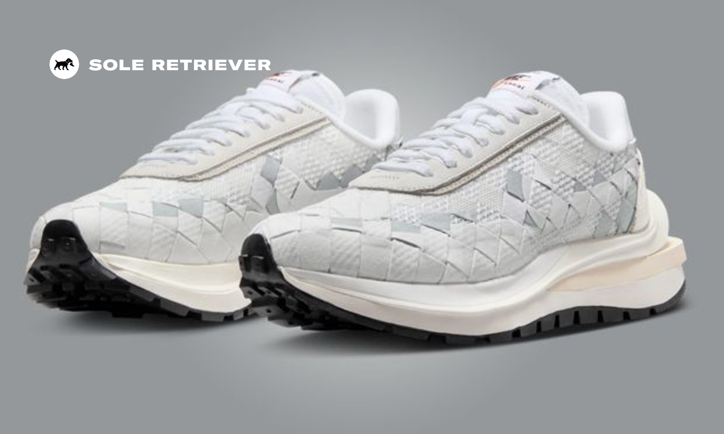 sacai ジレ sacai-nike-waffle-woven-white-