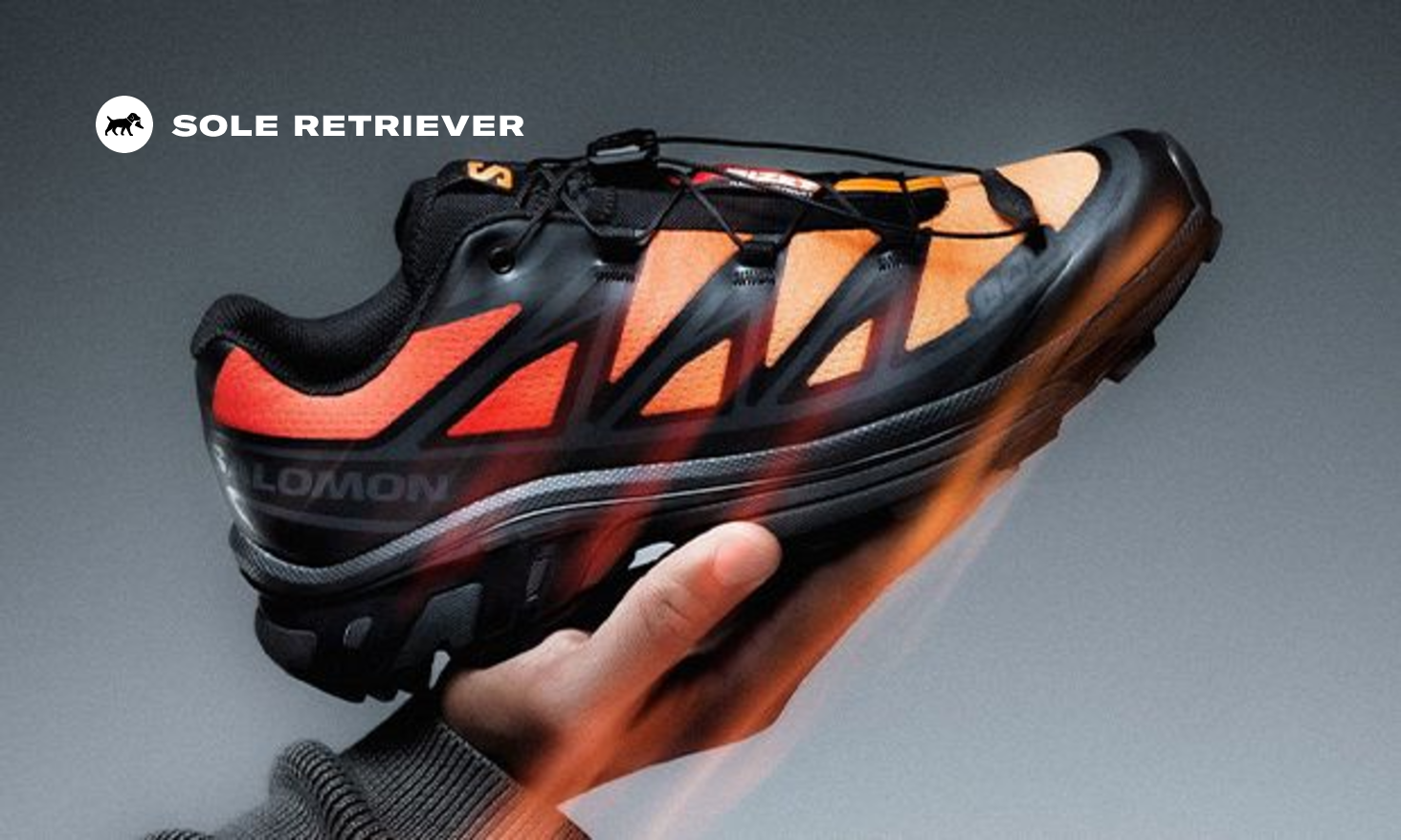 SALOMON スニーカー ブラック/オレンジ Salomon xt-6 鯉 オレンジブラック - メルカリ