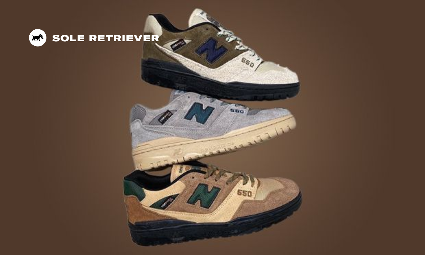 New Balance 550 size? Cordura Pack Grey Cream SIZE?コラボ Size? x New Balance 550 (Cordura) 