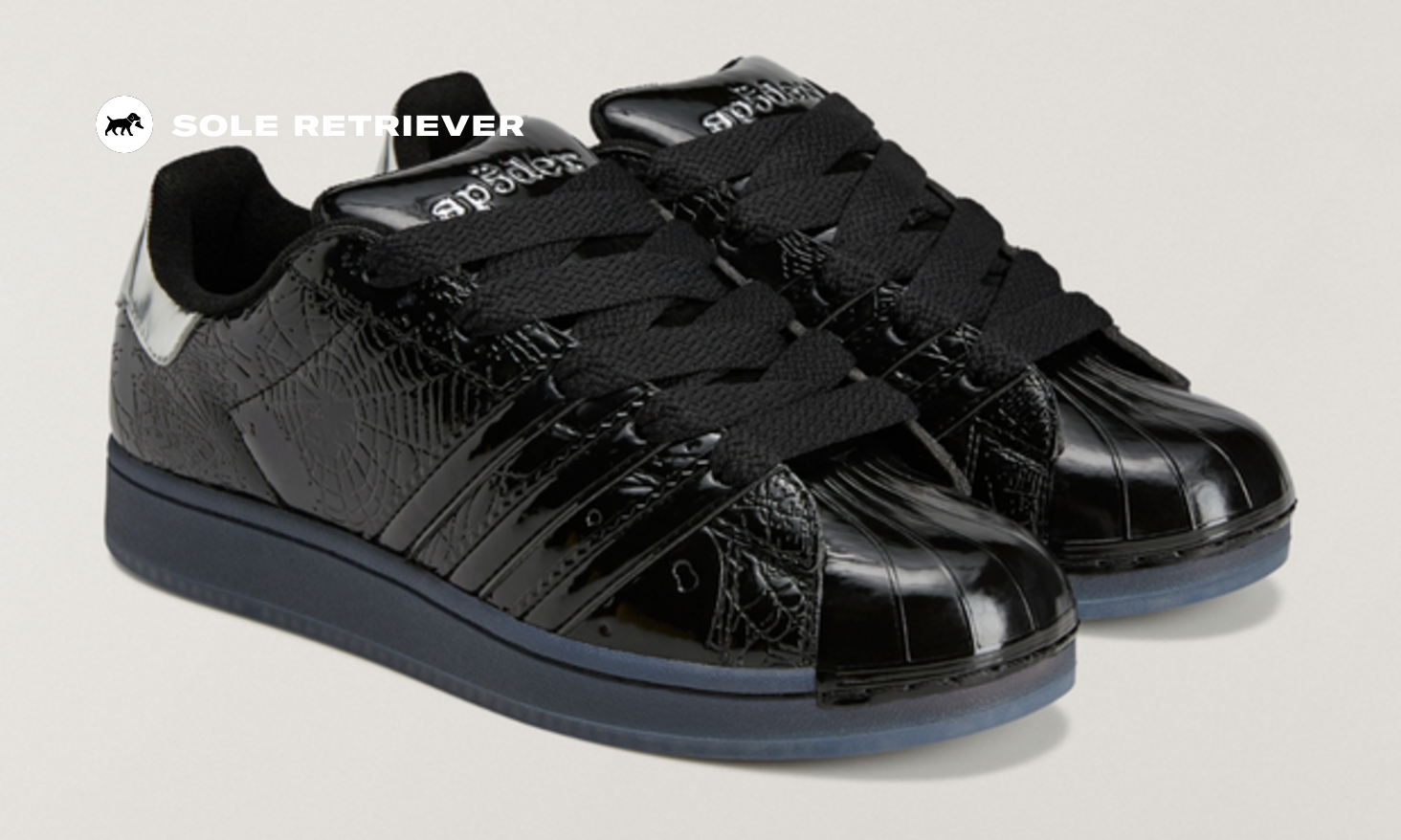 adidas gazelle silver green womens Superstar II Black Patent Leather – WOODstack main image 1