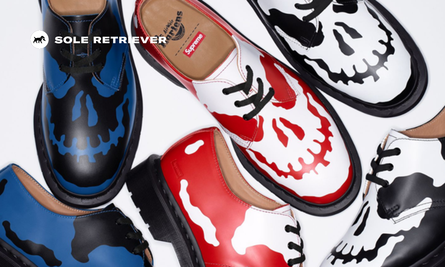 Supreme is Turning the Dr. Martens 1461 3-Eye Shoe into a Creepy Skull