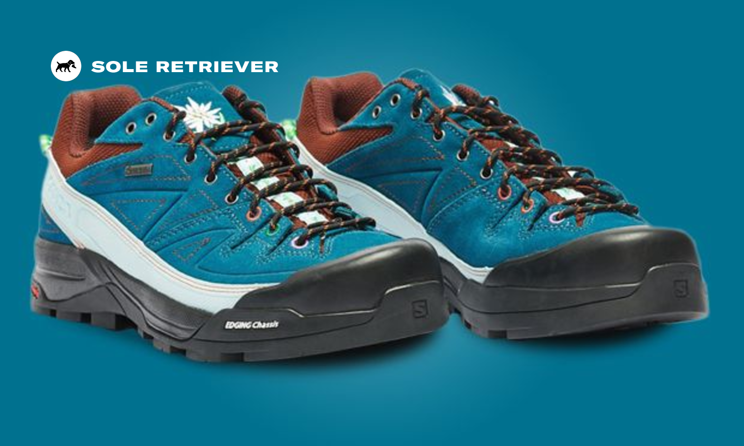靴 SALOMON x THE BROKEN ARM X-DESALPES GTX Salomon The Broken Arm Desalpes GTX - Size 13 TBA - Blue