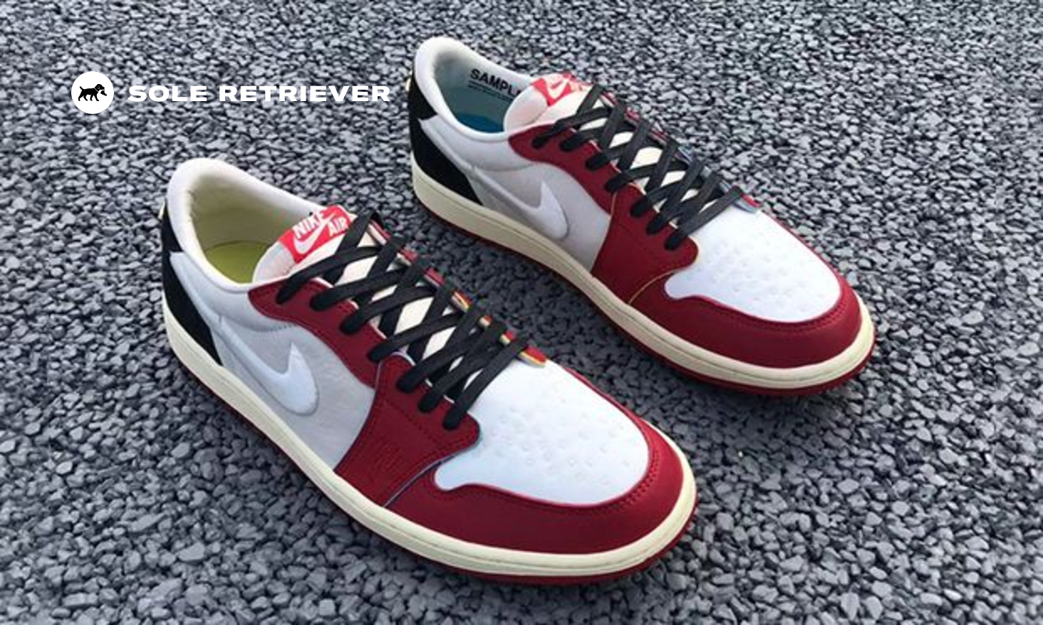 Air Jordan 1 Low OG x Trophy Room 'Sail and Varsity Red