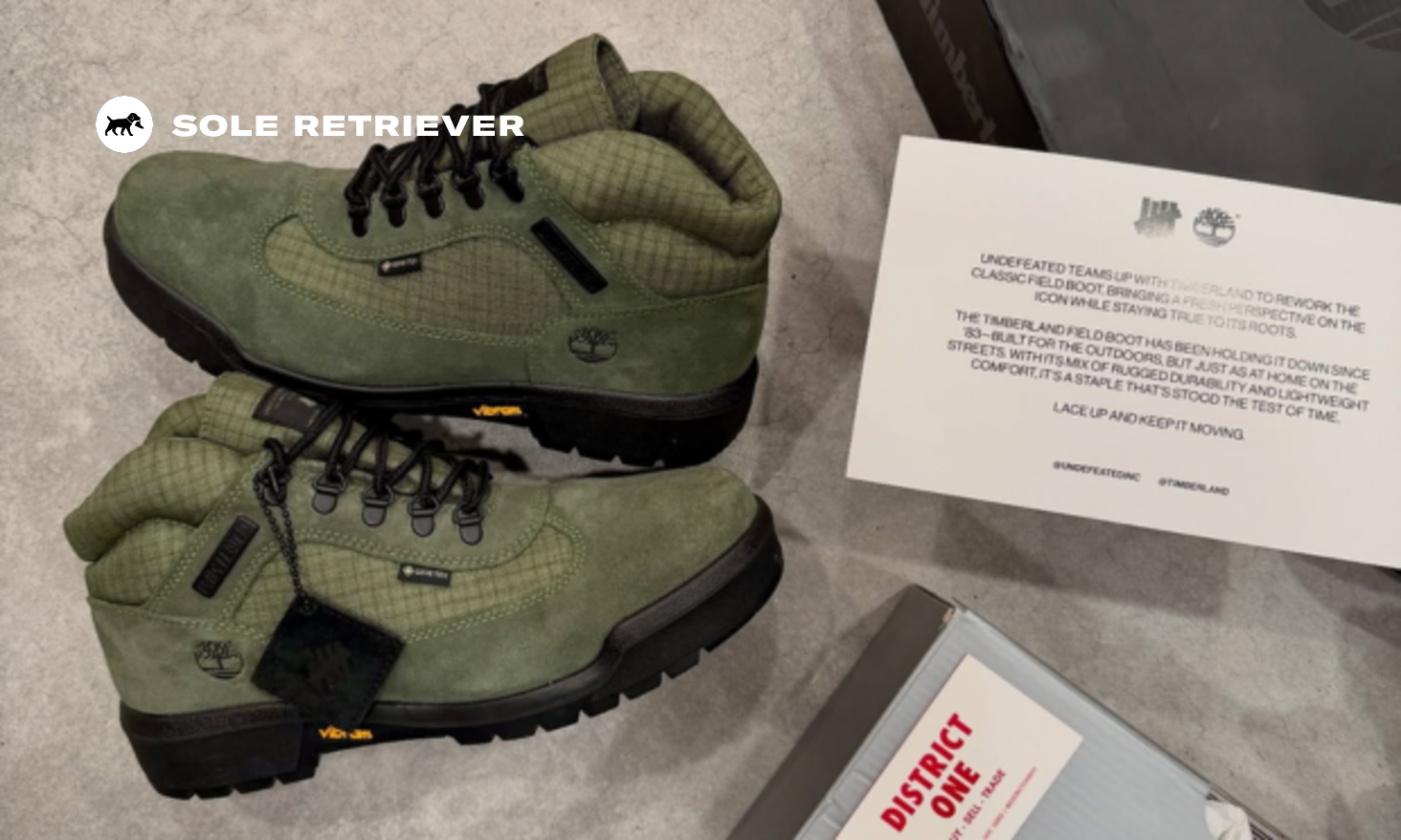 UNDEFEATED and Timberland Made 50 Pairs of Friends & Family Field