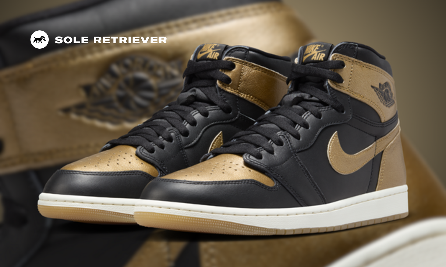 【NIKE】 ◆Jordan 1 Retro High OG ◆ Black and Gold Air Jordan 1 Retro High OG GS Black/Metallic Gold Size 6Y | eBay