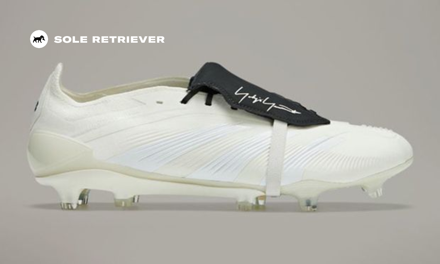 靴 adidas Y-3 Predator Elite FT FG adidas Y-3 Predator Elite Foldover Tongue FG Cloud White